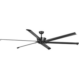Huff 96 inch Black with Matte Black Blades Ceiling Fan