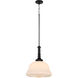 Revival 1 Light 16 inch Matte Black Pendant Ceiling Light