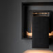Shadow Box 1 Light 8.5 inch Coastal Black Outdoor Sconce, Small
