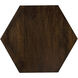 Gulchatai Wood & Gold Finish End or Side Table