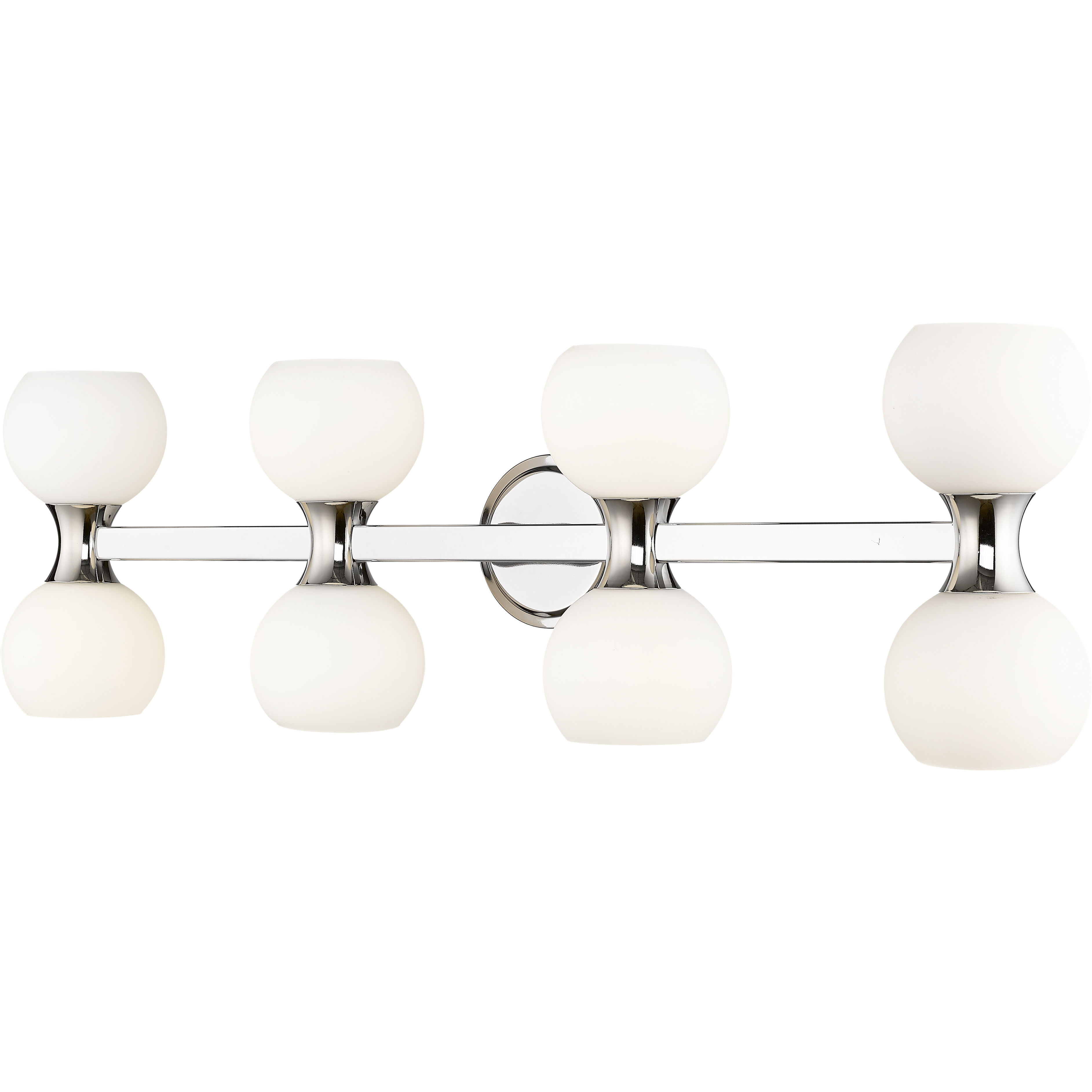 Artemis 8 Light 35 inch Chrome Vanity Wall Light