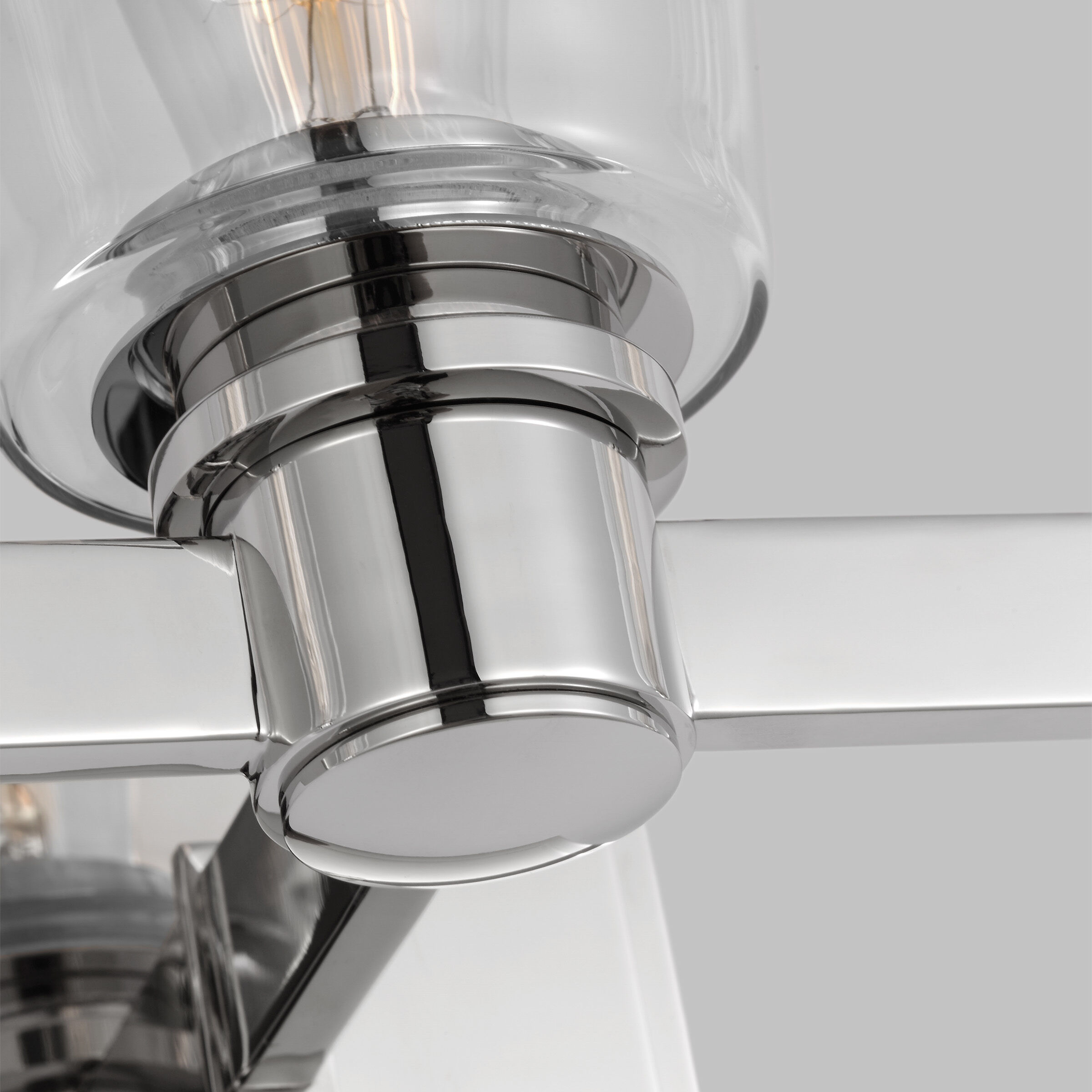 C&M by Chapman & Myers Alessa 3 Light 22.13 inch Polished Nickel Bath Vanity Wall Sconce Wall Light