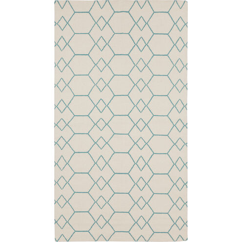 Frontier 66 X 42 inch Khaki, Teal Rug