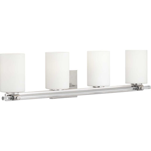 Lisbon 4 Light 34 inch Polished Nickel Bath Vanity Wall Light, Design Series