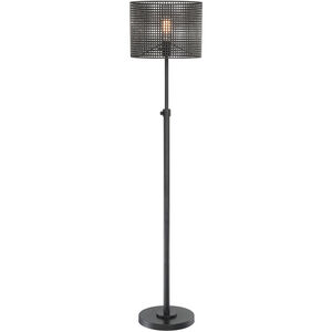 Hamilton 62 inch 60.00 watt Black Floor Lamp Portable Light