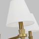 AH by Alexa Hampton Paisley 4 Light 28 inch Burnished Brass Chandelier Ceiling Light