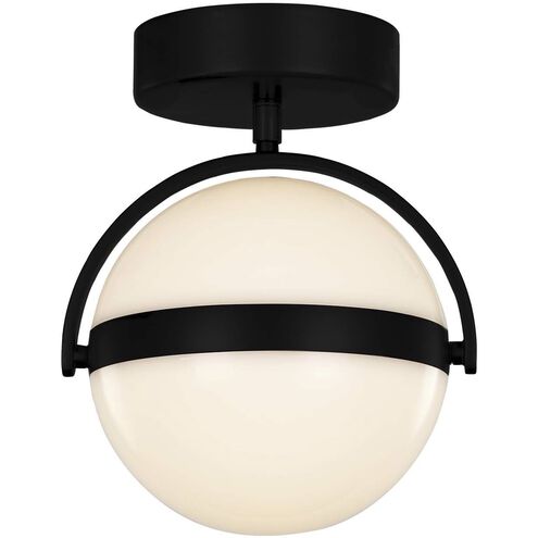 Globo LED 6.38 inch Matte Black Flush Mount Ceiling Light