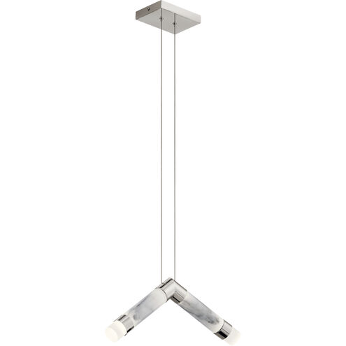 Avedu LED 5.25 inch Polished Nickel Pendant Ceiling Light