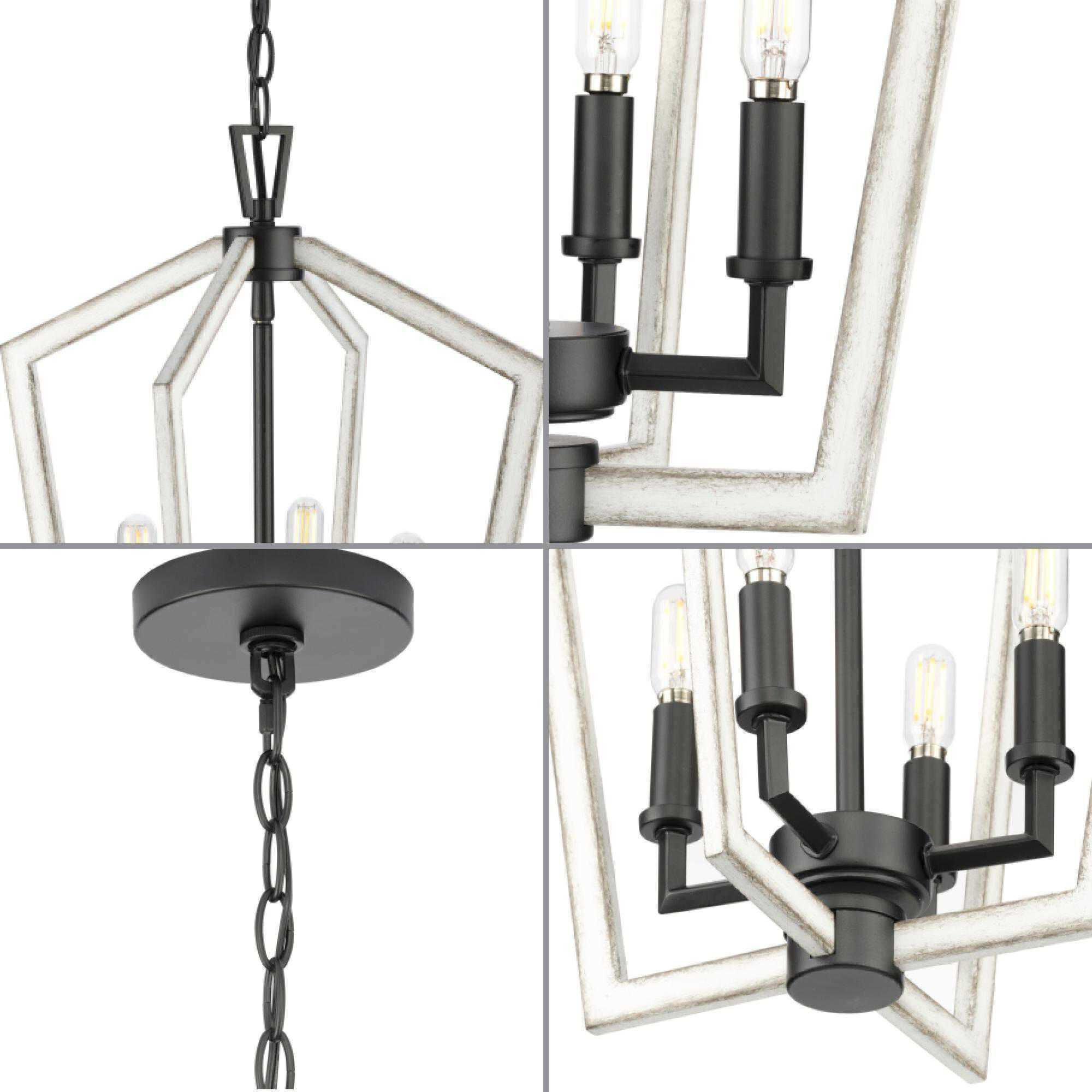 Galloway 4 Light 14.25 inch Matte Black Foyer Light Ceiling Light