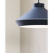 Koma LED 15 inch Satin Black Pendant Ceiling Light