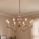 Champlain 8 Light 35 inch Warm Brass Chandelier Ceiling Light