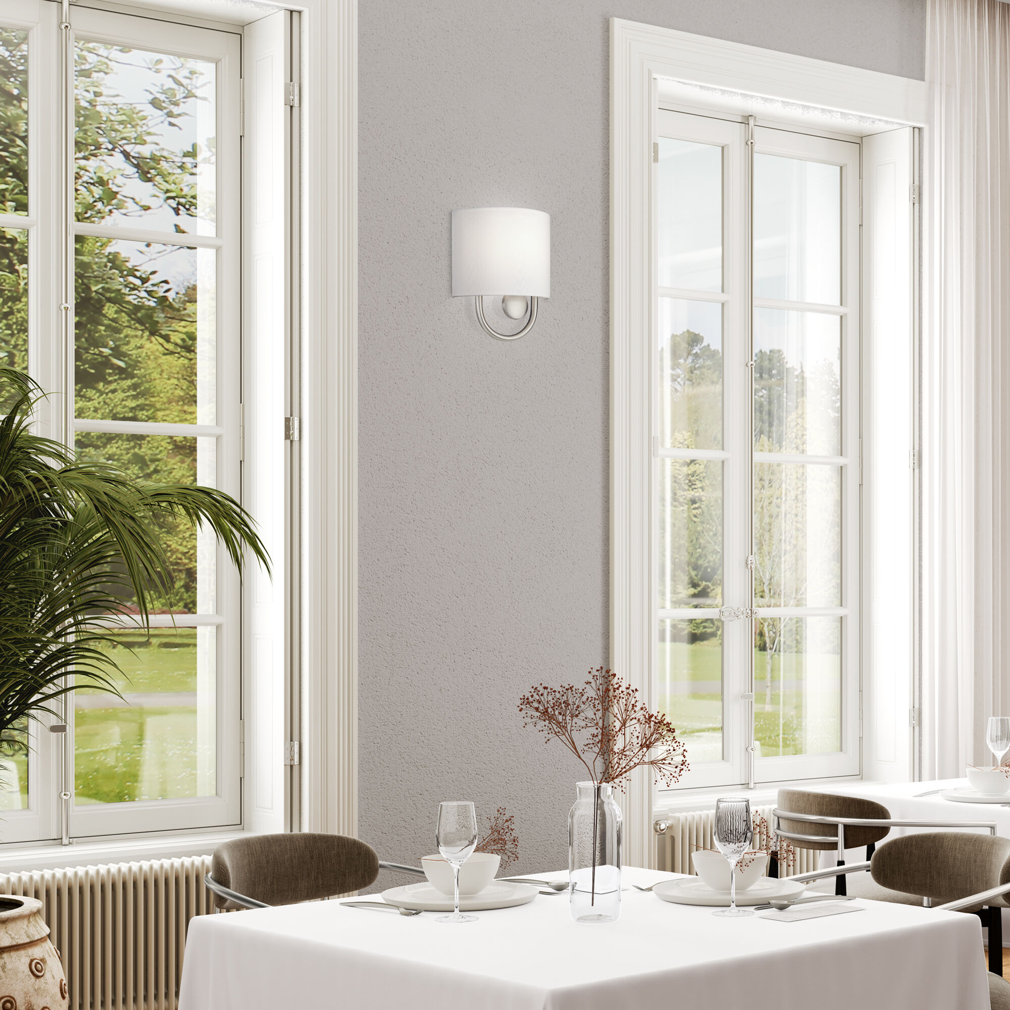 Stratton 1 Light 9 inch Brushed Nickel ADA Wall Sconce Wall Light