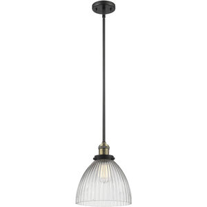 Franklin Restoration Seneca Falls LED 9.5 inch Black Antique Brass Mini Pendant Ceiling Light, Franklin Restoration