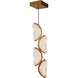 CWI Lighting Moon 8 inch Brass Mini Pendant Ceiling Light 1715P8-4-624 - Open Box