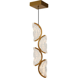 CWI Lighting Moon 8 inch Brass Mini Pendant Ceiling Light 1715P8-4-624 - Open Box