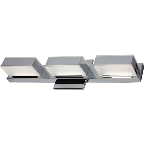 Modern LED 20 inch Polished Chrome Vanity Light Wall Light