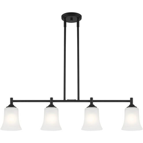 Bronson 4 Light 34 inch Matte Black Island Light Ceiling Light