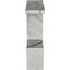 Aero 30 X 17.5 inch White Marble Side Table