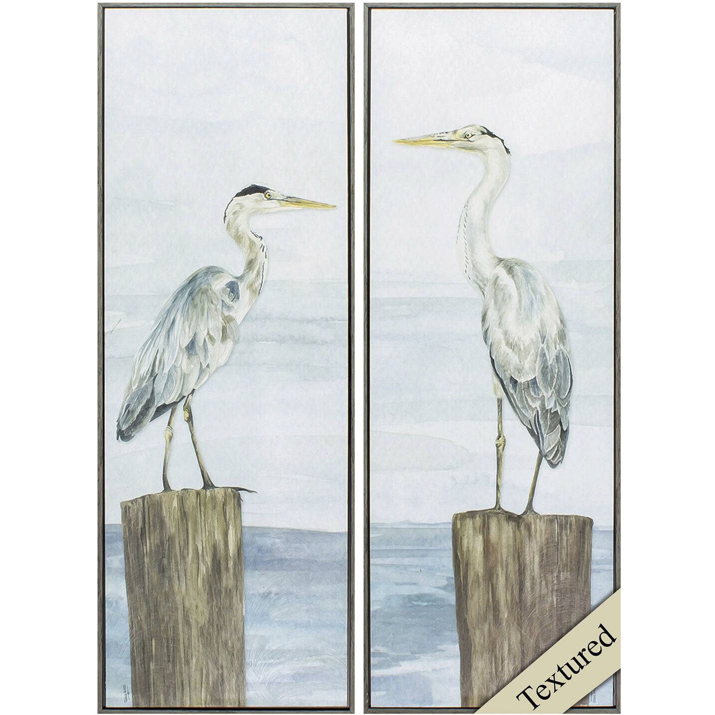 Waterside 36 X 13 inch Non-Glass Framed Art, Propac