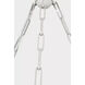 C&M by Chapman & Myers Brighton 9 Light 41.5 inch Aged Pewter Chandelier Ceiling Light