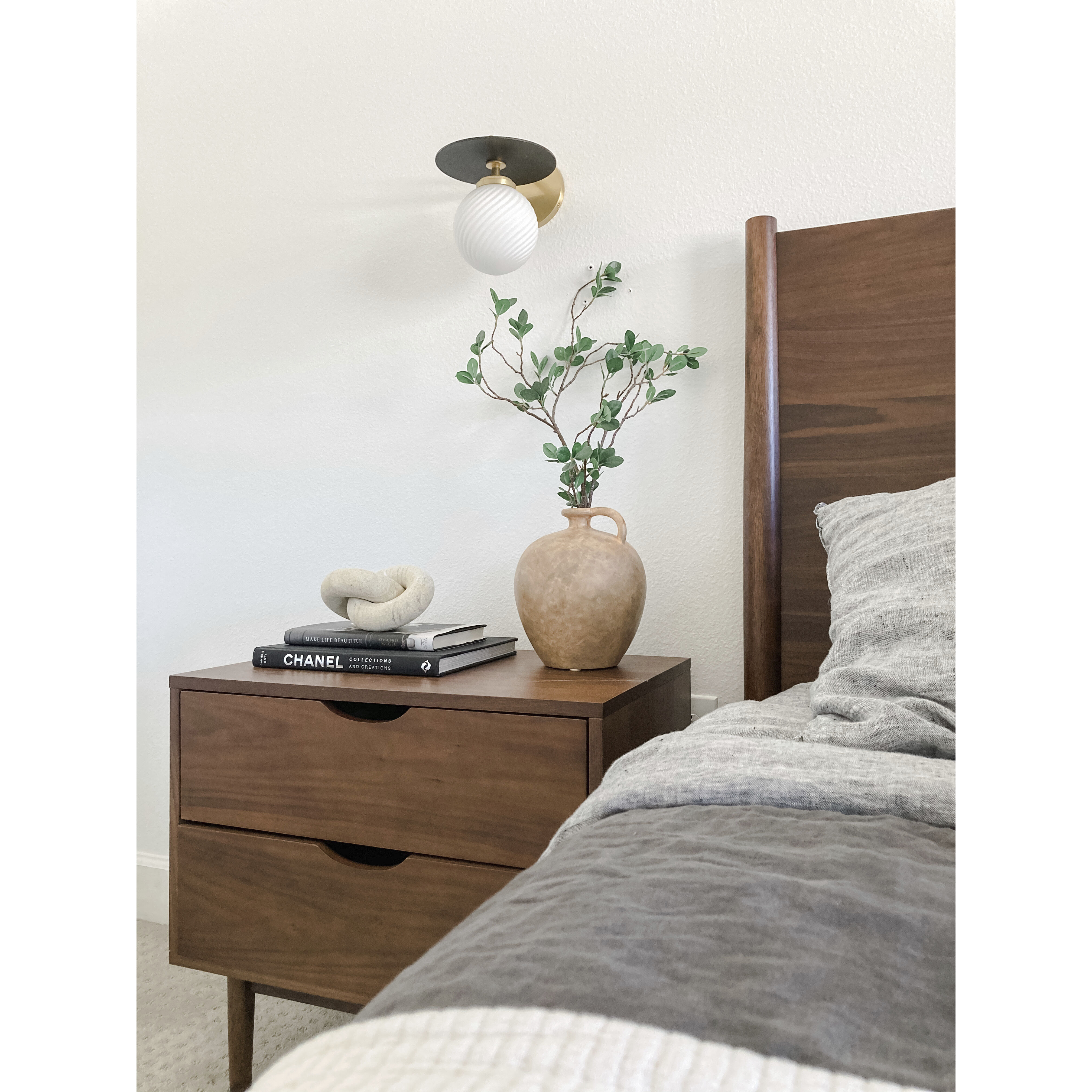 Ellis LED 7 inch Aged Brass and Black Wall Sconce Wall Light