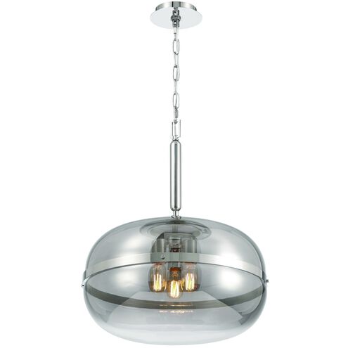Nottingham 3 Light 19.75 inch Polished Nickel Pendant Ceiling Light