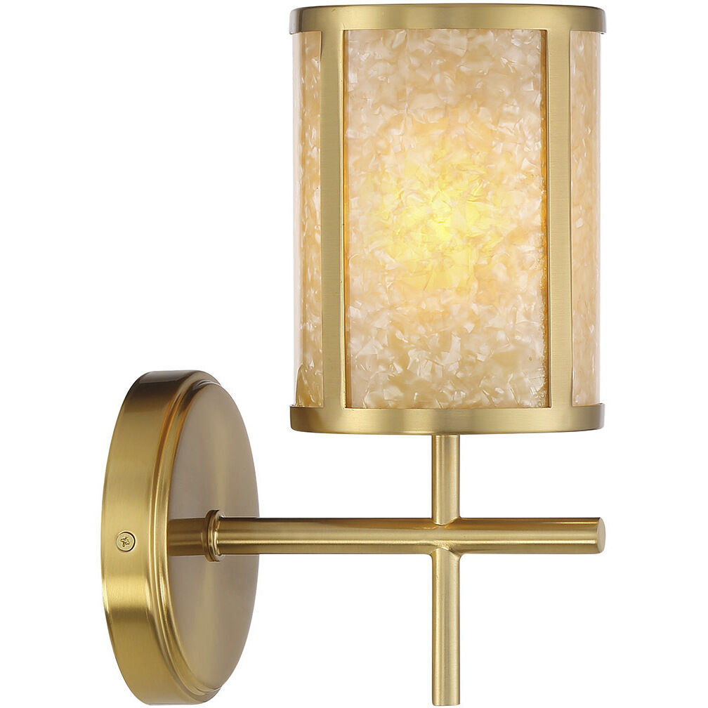 Camden 1 Light 5 inch Warm Brass Bath Wall Light