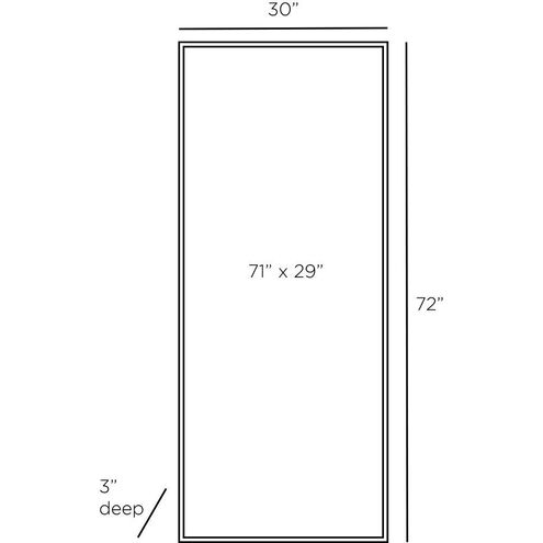 Remus Ebony Floor Mirror