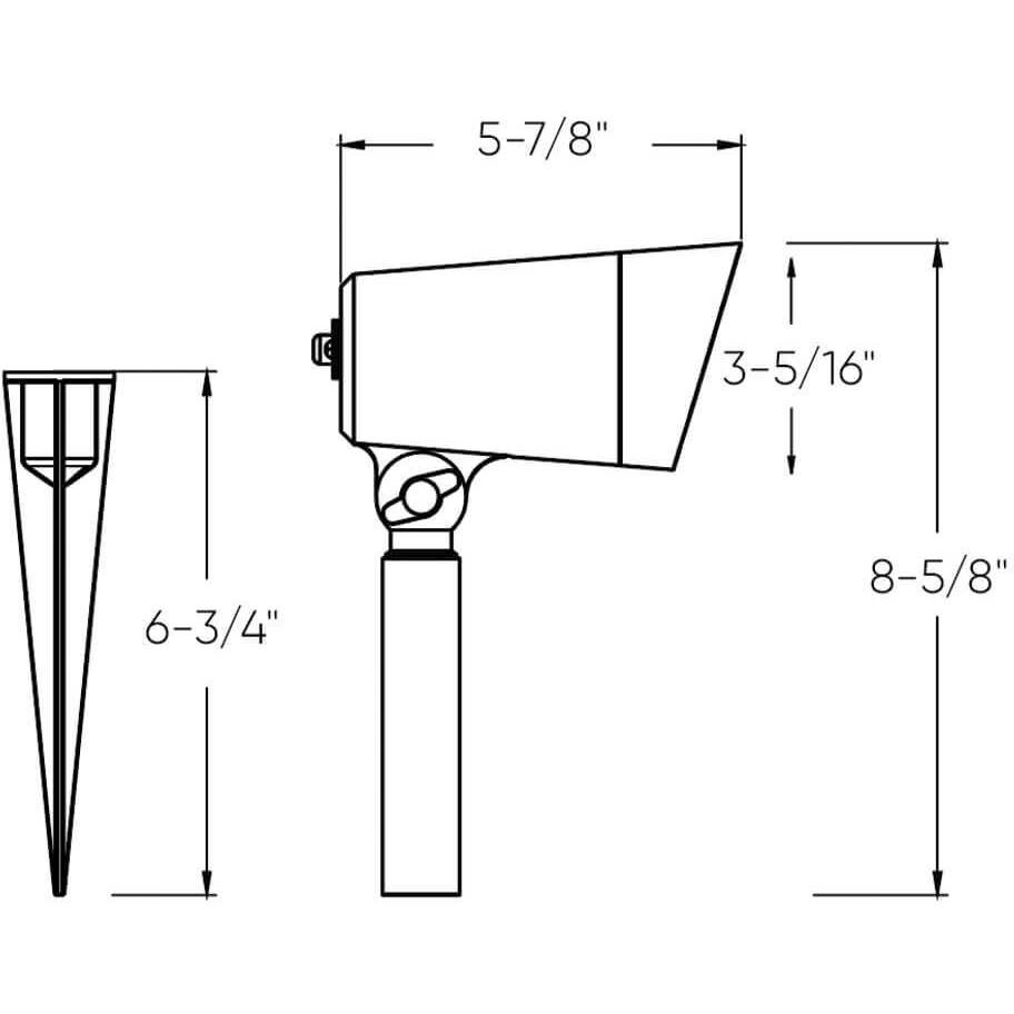 Forms 12V 20.00 watt Black Landscape Spotlight