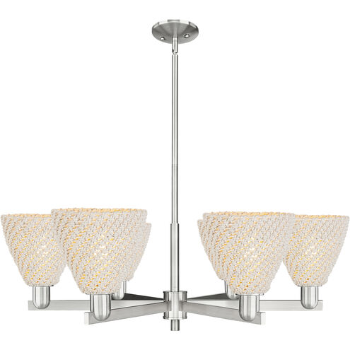 Natural Ballston Dome 6 Light 23.88 inch Satin Nickel Chandelier Ceiling Light