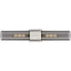 Bolivar 2 Light 4 inch Satin Nickel Bath Vanity Light Wall Light in Plated Smoke Glass