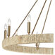 Abaca 12 Light 48 inch Satin Brass Chandelier Ceiling Light