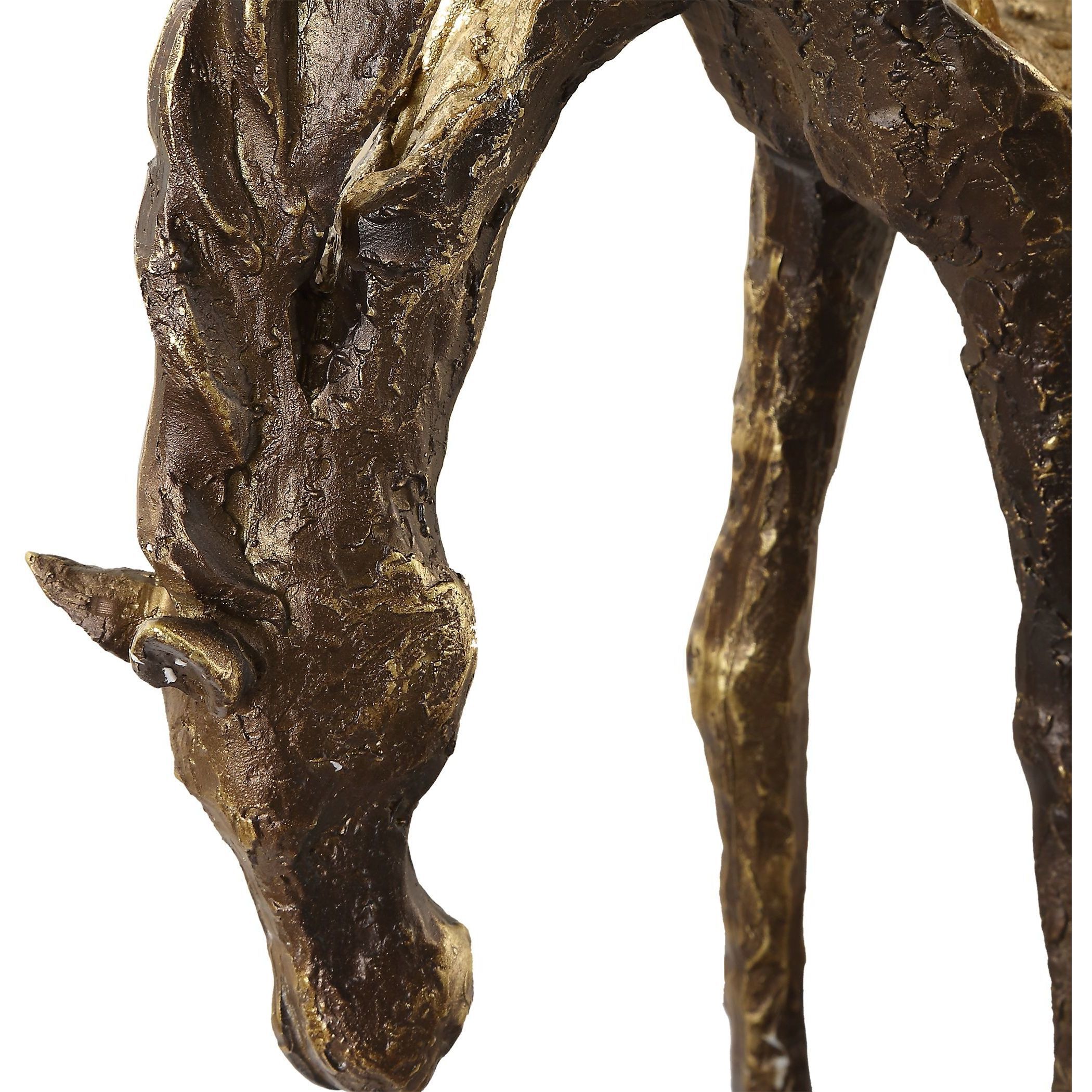 Openly Grazing 13 X 13 inch Sculpture