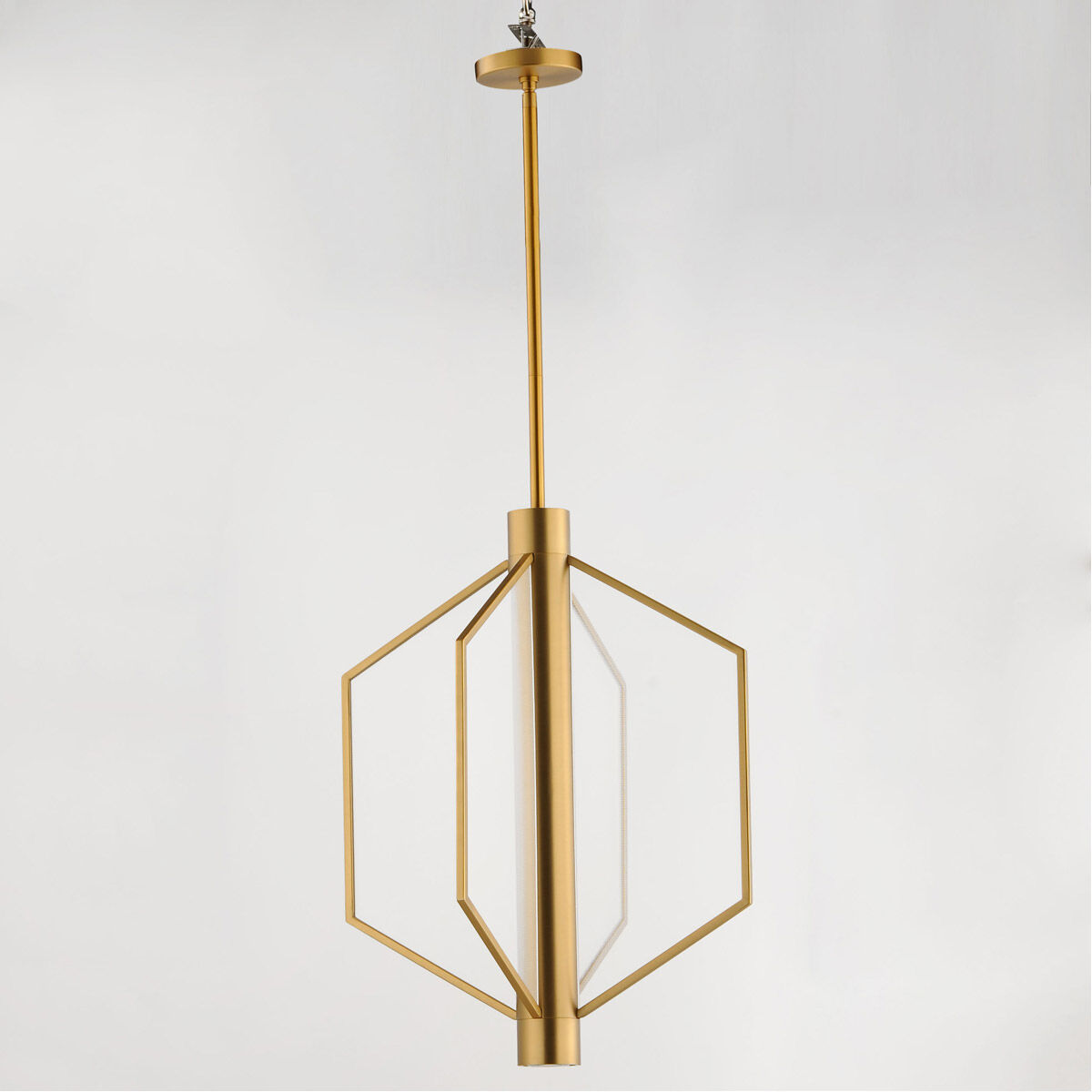 Telstar LED 18 inch Natural Aged Brass Single Pendant Ceiling Light