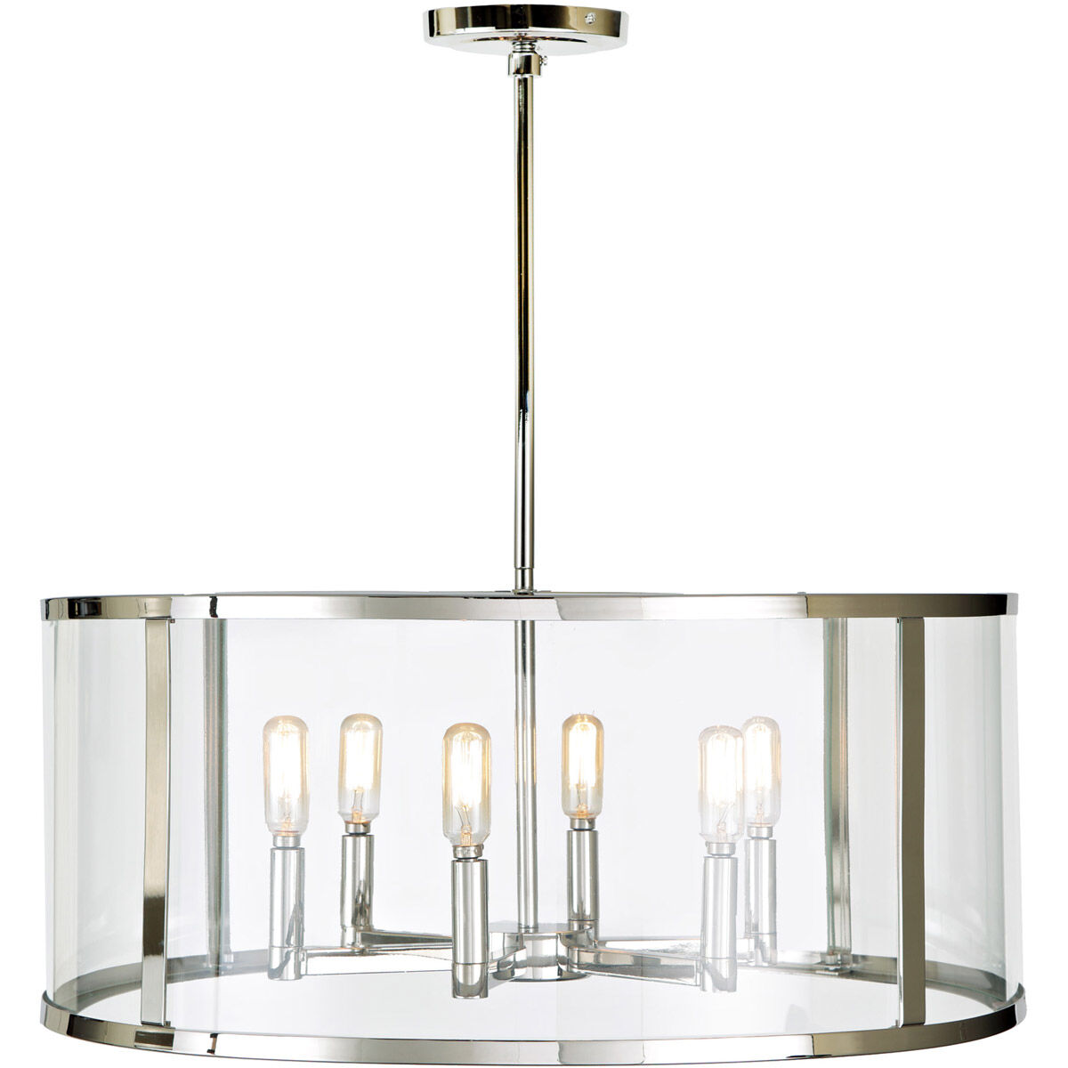 Bryant 6 Light 24 inch Polished Nickel Pendant Ceiling Light