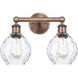 Waverly 2 Light 15 inch Antique Copper Bath Vanity Light Wall Light