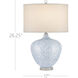 Tinney 26.25 inch 150 watt Blue and Clear Table Lamp Portable Light