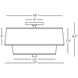 Decker 2 Light 17 inch Polished Nickel Flushmount Ceiling Light in Raven Black