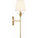 Broche Sconce Wall Light in Antique Gold