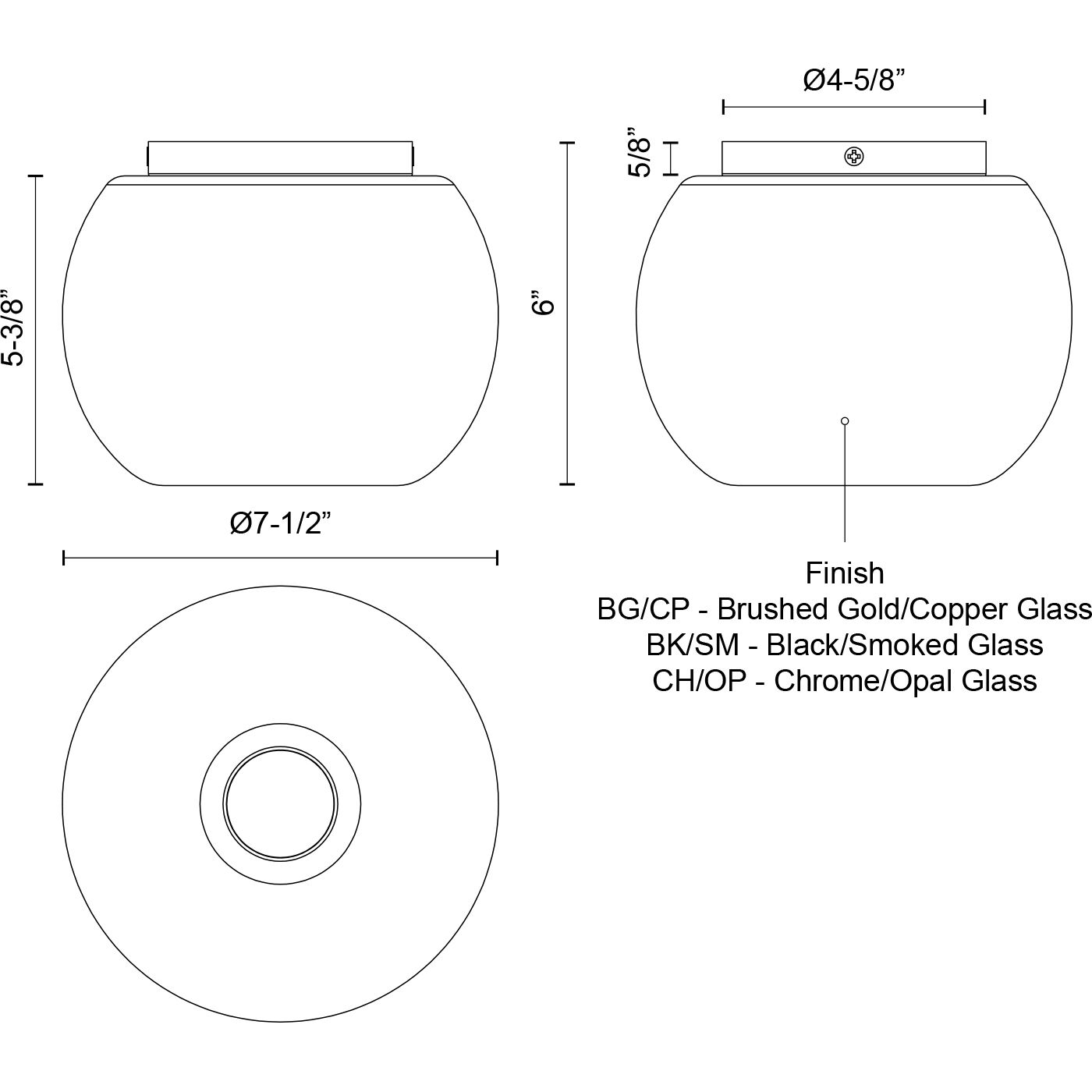 Samar 1 Light 7.5 inch Chrome Flush Mount Ceiling Light in Transition Opal Glass
