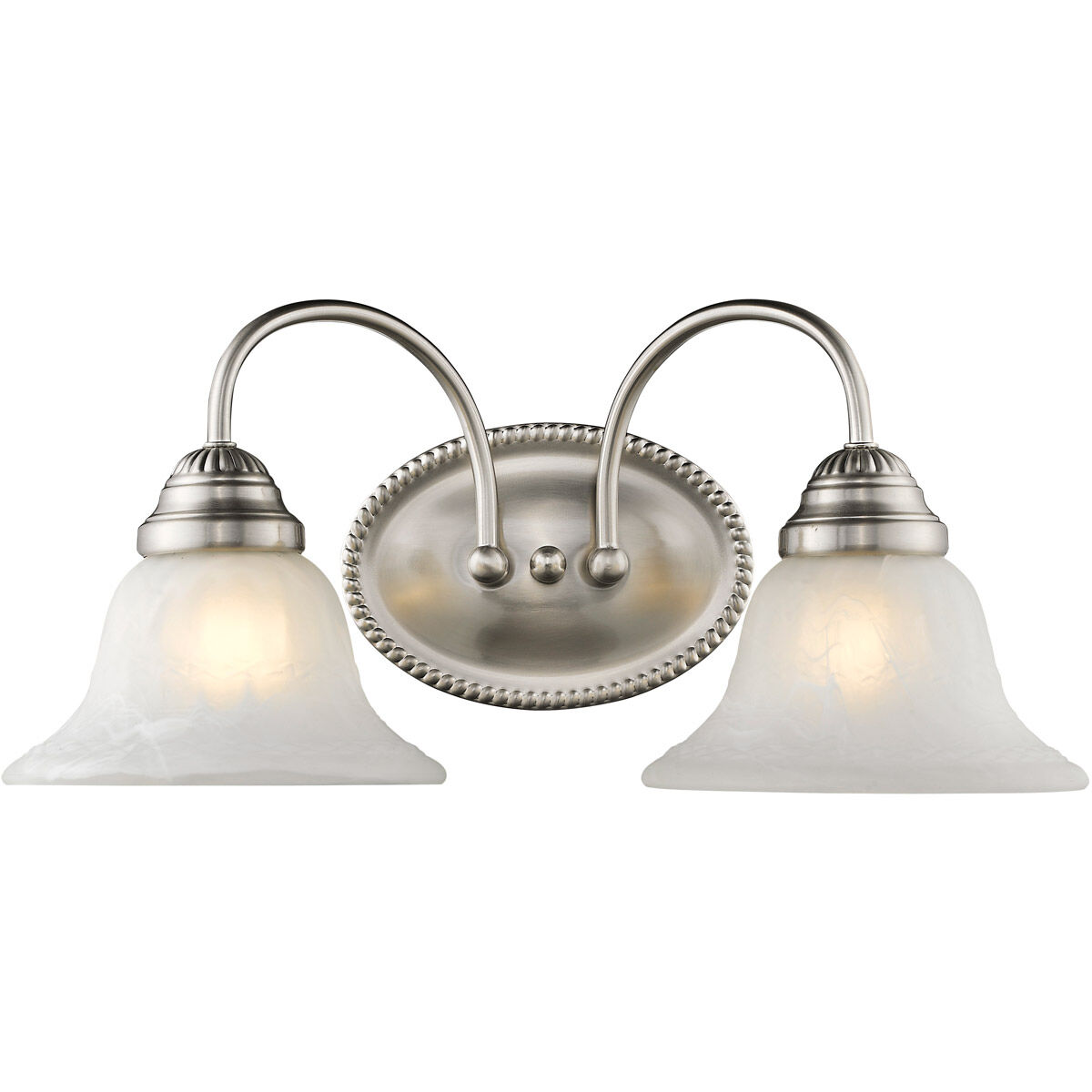 Edgemont 2 Light 17 inch Brushed Nickel Bath Vanity Wall Light