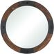 Stilton 35.5 X 35.5 inch Brown with Antique Black Wall Mirror