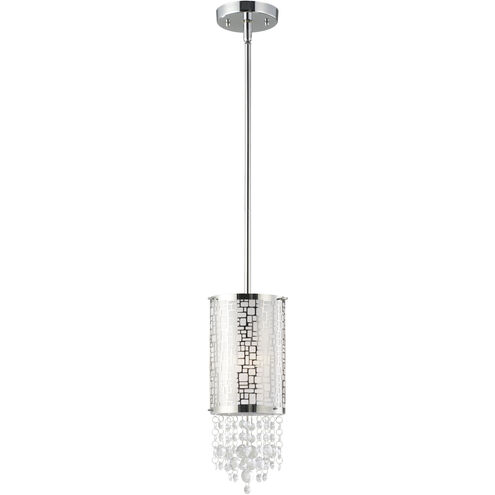 Madison 1 Light 4.25 inch Chrome Pendant Light Ceiling Light