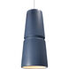 Radiance Collection LED 8 inch Dark Bronze and Midnight Sky and White Pendant Ceiling Light