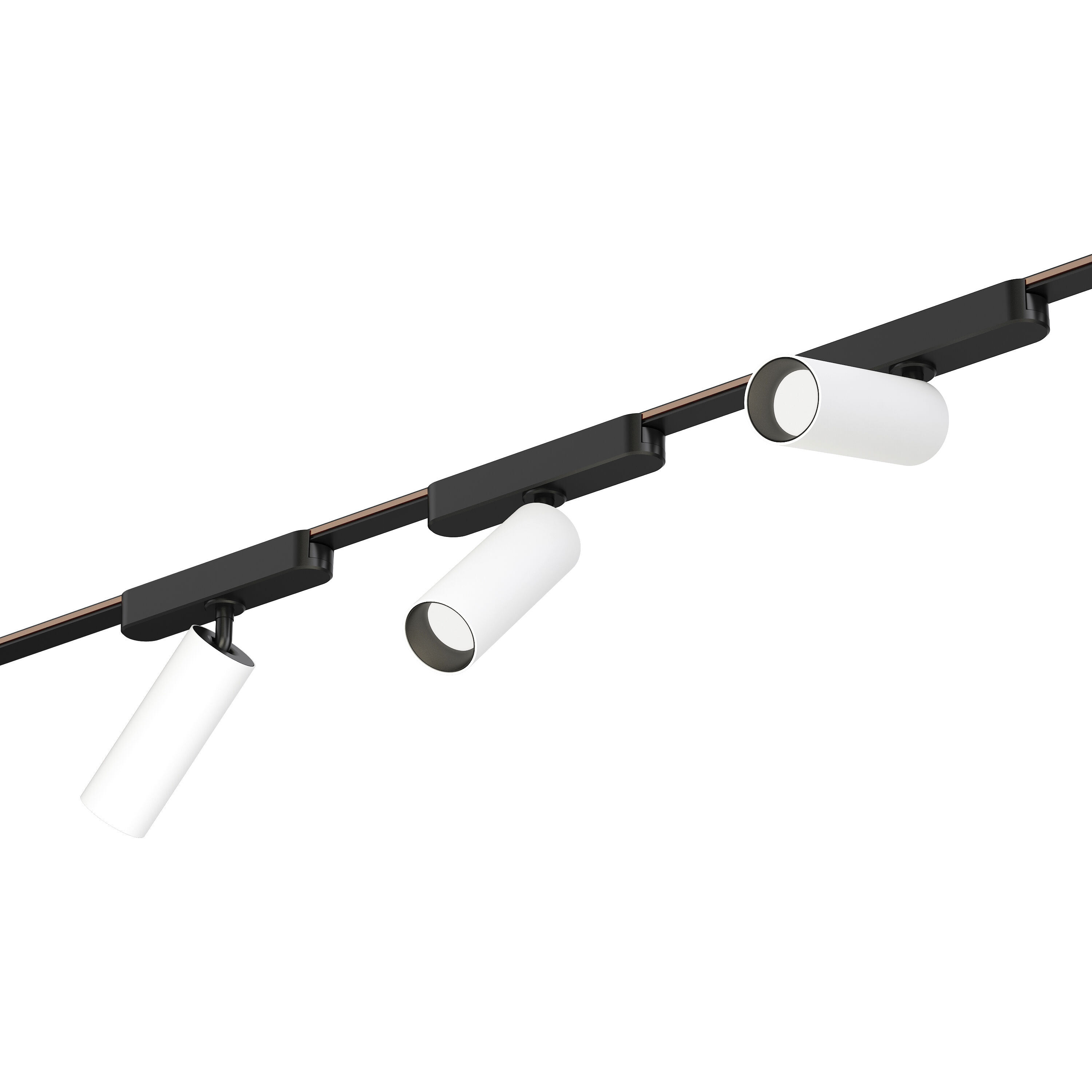 Continuum - Track 1 Light 120 White with Black Track Light Ceiling Light