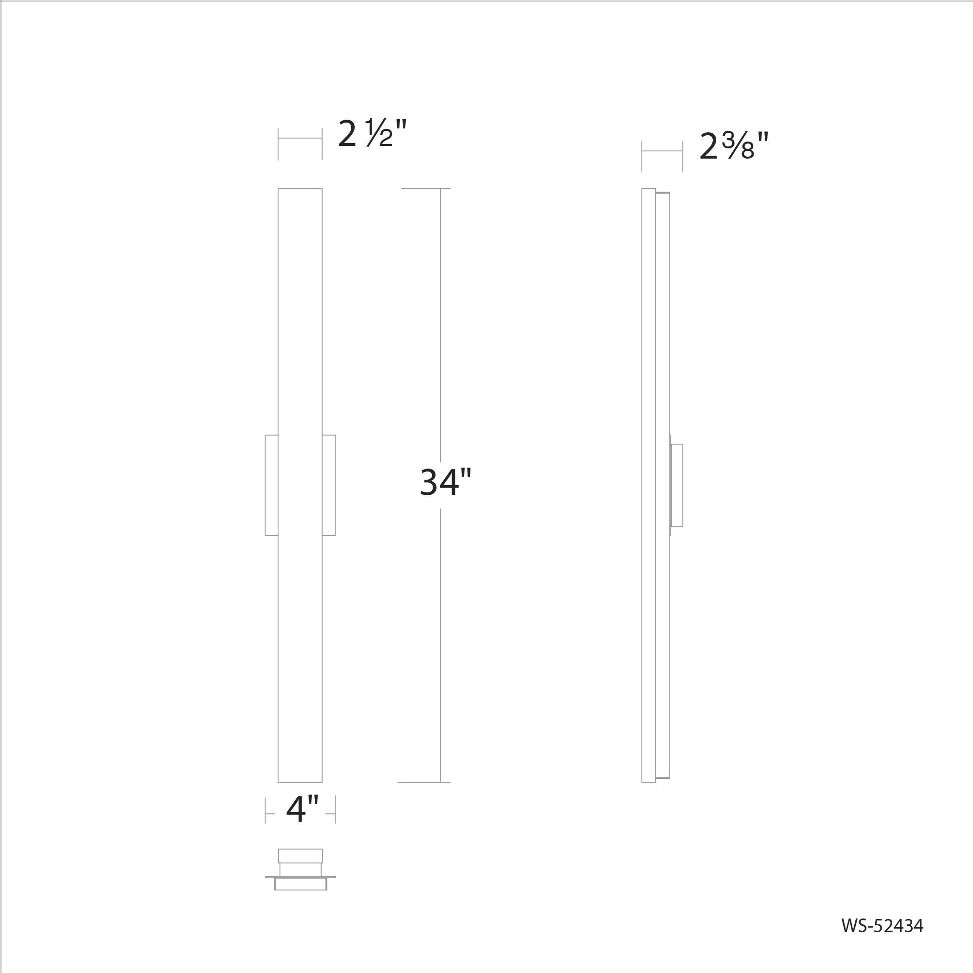 Lanza 1 Light 34 inch Aged Brass Bath Vanity Light Wall Light