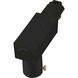 Alpha Trak 120 Black Track Top and End Feed for Romex Ceiling Light