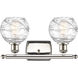Ballston Small Deco Swirl LED 16 inch Polished Nickel Bath Vanity Light Wall Light, Ballston