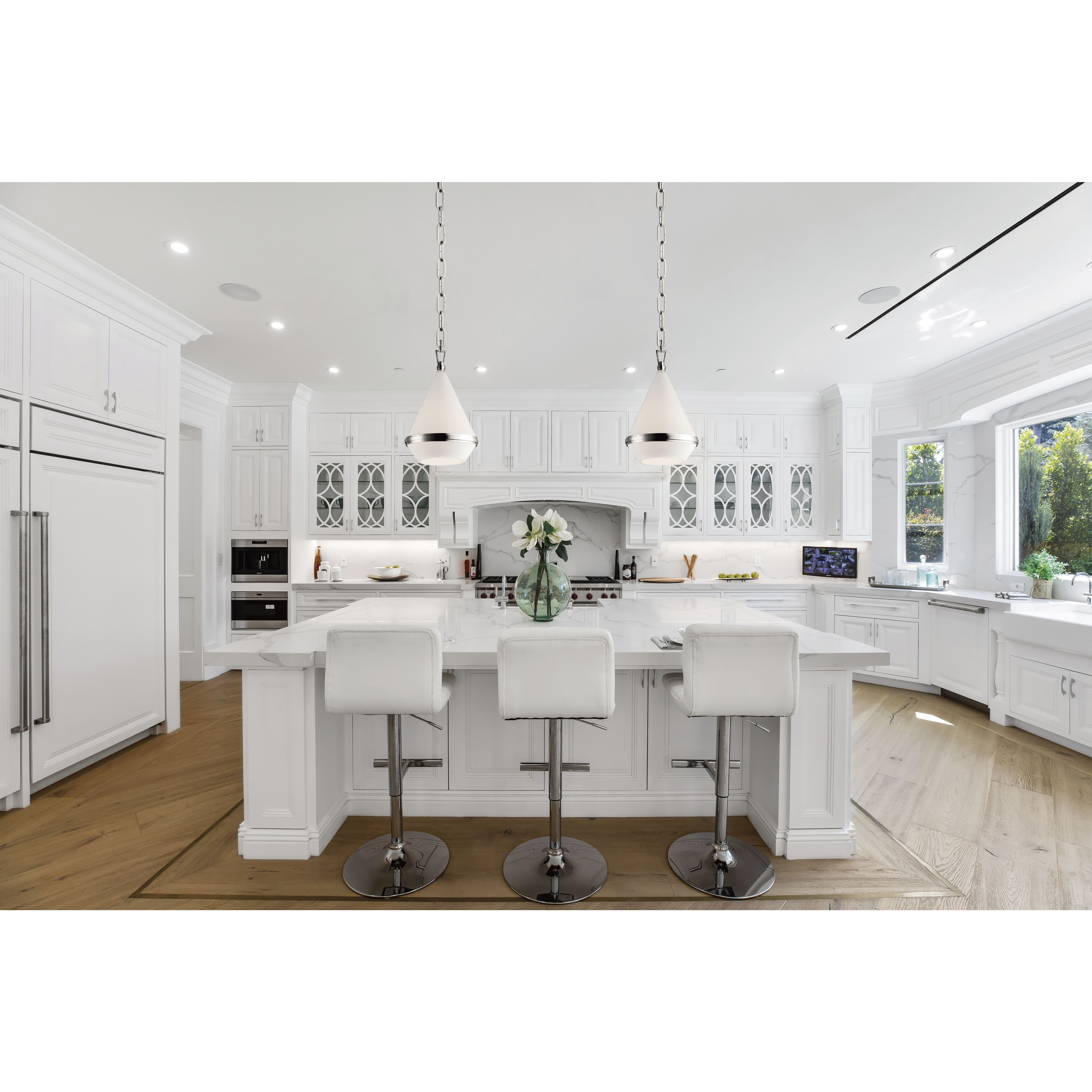 Giza 1 Light 7.5 inch Polished Nickel Mini Pendant Ceiling Light