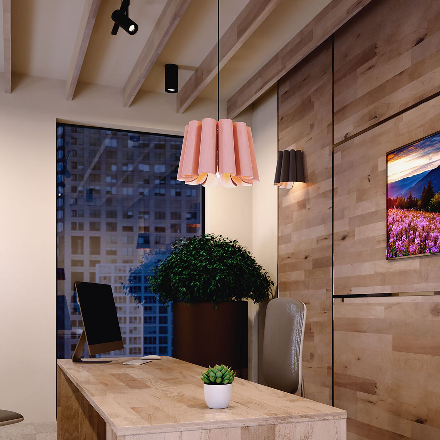 Renata Wall Sconce Wall Light in Rose